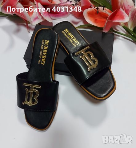 Дамски чехли Burberry , снимка 1 - Чехли - 45762045