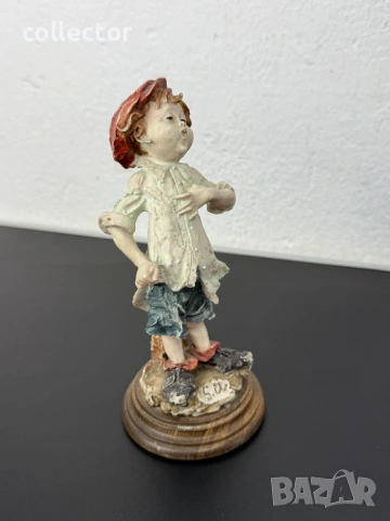 Италианска фигура на Джузепе Армани - „Пеещото момче“ №7959, снимка 3 - Колекции - 53838527