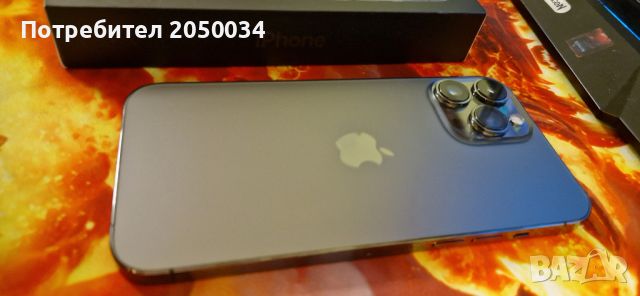 Смартфон Apple iPhone 13 Pro Max, 128 GB, Graphite - Като нов, снимка 4 - Apple iPhone - 46368914