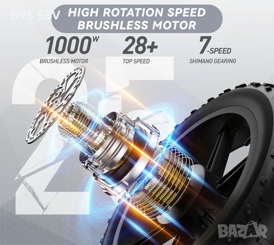 Нов модел електрически велосипед Х50, снимка 4 - Велосипеди - 53020240