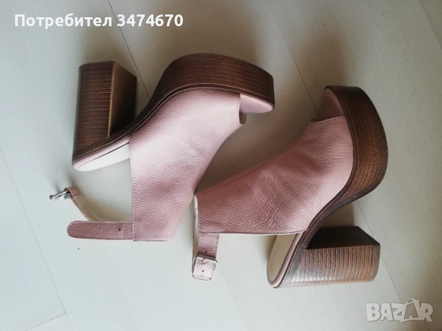 Дамски сандали на платформа, размер 38, естествена кожа., снимка 3 - Дамски елегантни обувки - 52147568