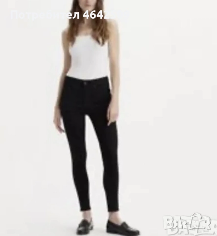 Оригинални Дамски Дънки Levi's Strauss Lot Skinny 721 Дънки Черни