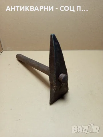 Соц Стар Ръчно Кован Каменоделски Чук Тегло 1.300кг., снимка 4 - Антикварни и старинни предмети - 50436420