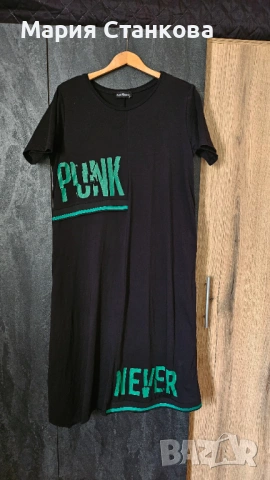 Голям размер туники рокли с къс ръкав, снимка 4 - Рокли - 54162764