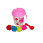 Кофичка за плаж с 5 аксесоара, Розови ягоди, 12x20см, снимка 1 - Надуваеми играчки - 44956724