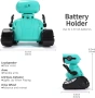 GILOBABY Играчка робот с дистанционно управление за деца 3-5 години, мигащи LED очи, снимка 6