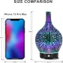 Ултразвуков дифузер за етерични масла, овлажнител  Widewise, снимка 3