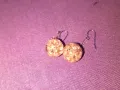 Обеци тип топка ефектни перлени, снимка 2