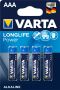 Батерии Varta Longlife Power 4903 AAA 4бр. блистер, снимка 1 - Батерии, зарядни - 45525229