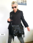 Черна дамска чанта от естествена,италианска кожа,кожена чанта-уникат,луксозна чанта, снимка 1 - Чанти - 45036218