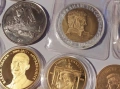 Лот медали монети позлатени посребрени, снимка 4