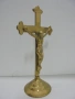 № 8460 Стар настолен кръст с разпятие  , снимка 4