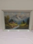 Картина пийзаж върху платно с подпис, снимка 1