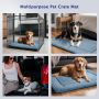 BVAGSS Мека постелка за легла за кучета, миеща се, за малки и средни кучета XH080, 76x50 см, синьо, снимка 5