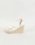 Бели дамски сандали на платформа, снимка 6