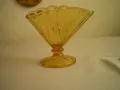 Ваза салфетник красива и трудна за намиране форма  цвят карамел, снимка 4