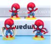 8 бр Спайдърмен sPIDERMAN пластмасови фигурки фигурка играчки играчка за игра и торта , снимка 2