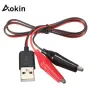 Нова тестова сонда преходник от USB към кабели със захващащи скоби тип „крокодил“ за мултицет кола, снимка 18