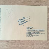 ГДР 1956 г. Първодневен плик, серия и картичка Луфтханза, снимка 3 - Филателия - 45557642