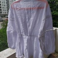 Пролетна блузка Бохо стил бяла нова С-М размер 20 лв , снимка 4 - Блузи с дълъг ръкав и пуловери - 45491497