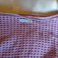 Пролетно лятна блуза на дупки в цвят лилаво , снимка 3 - Блузи с дълъг ръкав и пуловери - 44952944