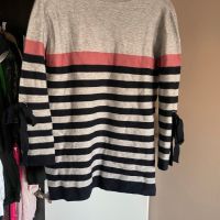 Дамски пуловер с панделки на ръкавите, S-M, снимка 1 - Блузи с дълъг ръкав и пуловери - 45717997