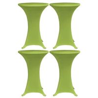 vidaXL Покривки за маси, еластични, 4 бр, 80 см, зелени, снимка 1 - Гаражни врати - 45527884