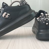 Karl Lagerfeld Kapri Leather Sneakers Womens Size 40/25 .5 см UK 7 US 9 ОРИГИНАЛ!, снимка 1 - Кецове - 45241858