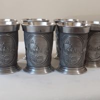 Немски чаши за ракия от калай Antik *  Vintage, снимка 1 - Антикварни и старинни предмети - 45344956
