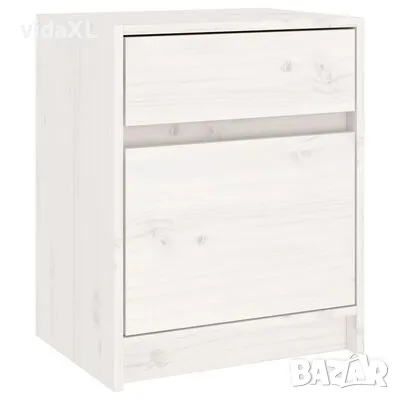 vidaXL Нощно шкафче, бяло,40x31x50 см(SKU:808125, снимка 1