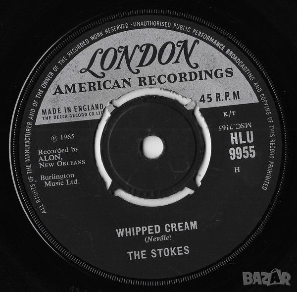 Грамофонни плочи The Stokes – Whipped Cream 7" сингъл, снимка 1