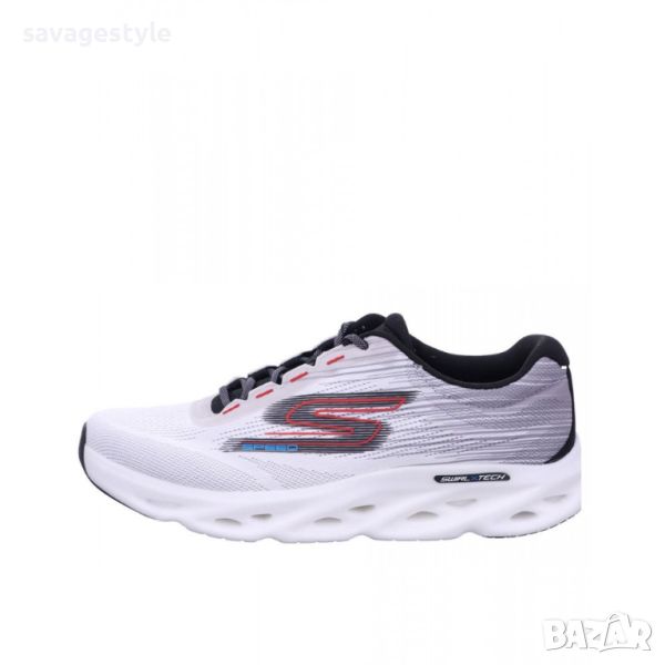 SKECHERS Go Run Swirl Tech Speed Rapid Motion Shoes White/Grey, снимка 1