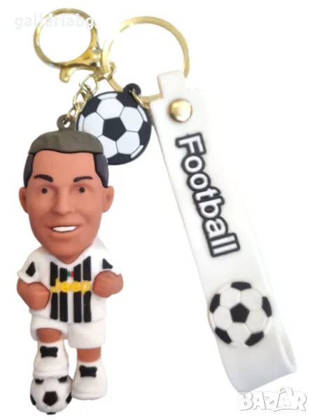 Футболна фигурка ключодържател на Cristiano Ronaldo - CR7 / Juventus , снимка 1