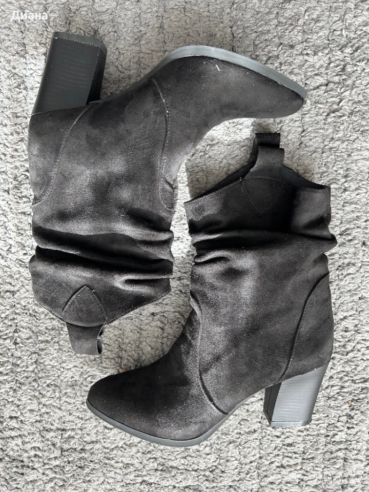 Боти еко велур, снимка 1