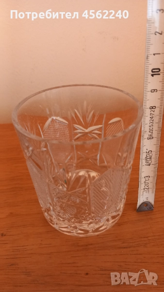 6 бр. Нови кристални чаши на "Кристал" Сливен, снимка 1