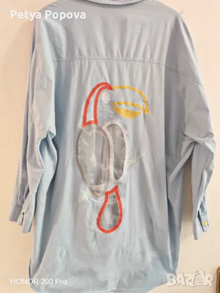 Риза с бродерия на гърба, снимка 1