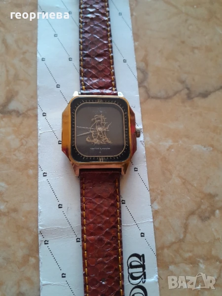 рядък руски механичен часовник в чест на 500 г откриването на Америка,лимитирана малка серия, снимка 1