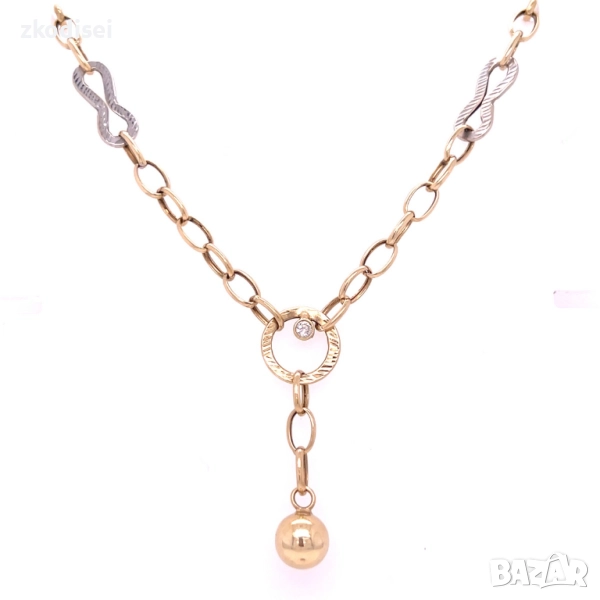 Златнo колие 8,31гр. 49,5см. 14кр. проба:585 модел:34306-1, снимка 1