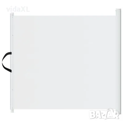 vidaXL Прибираща се врата за домашни любимци, бяла, 117,5x125 см(SKU:4004130）, снимка 1