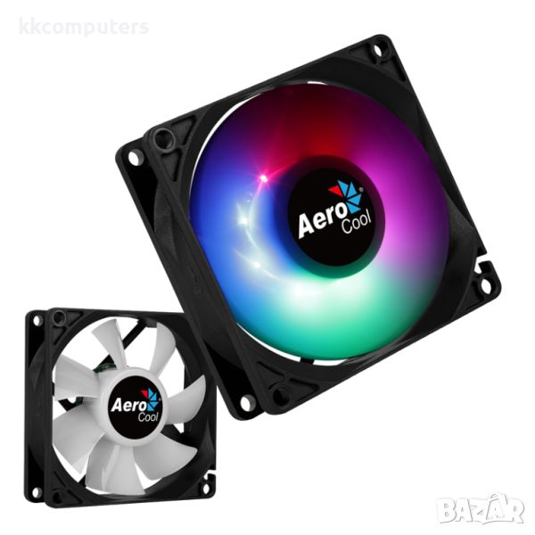 Вентилатор AeroCool Frost 8 RGB 80мм      Производител: Aerocool     Модел: Frost 8 RGB     Код: ACF, снимка 1