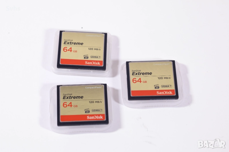 Карта памет CF SanDisk Extreme CF 64GB 120MB/S, снимка 1