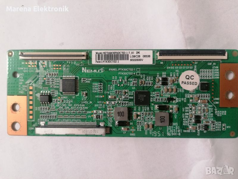T.Con: N2THK430FHDCT02-1-T за дисплей: PT430CT02-1, снимка 1