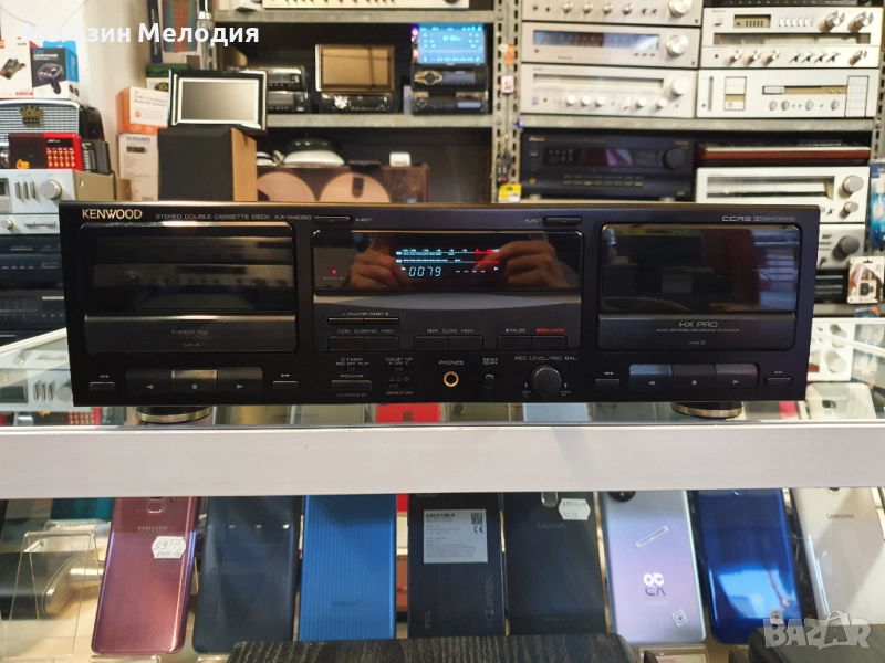 Касетен дек Kenwood KX-W4050 Много добро техническо и визуално състояние. ​, снимка 1
