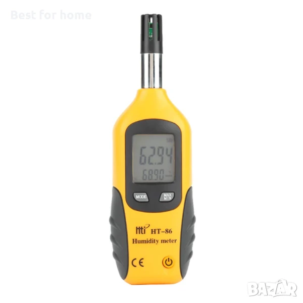 HT-86 2 в 1 преносим цифров хигрометър, термометър, монитор за влажност  от	Walfront, снимка 1