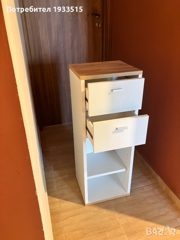 Шкаф за баня с две чекмеджета и вратичка от Lidl, снимка 1