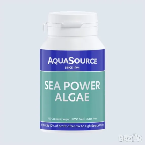 AquaSource Sea Power Algae водорасли морска енергия 120 капсули, снимка 1