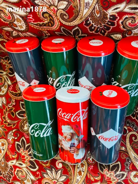 Нови оригинални зимни големи метални кутии на Coca Cola Кока кола, снимка 1