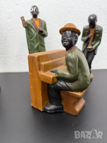 Комплект от керамични джаз музиканти. №7456, снимка 2 - Антикварни и старинни предмети - 51976345