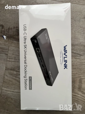 Докинг станция Displaylink, универсална WAVLINK USB-C с 2× HDMI и DP, снимка 9 - Кабели и адаптери - 52410580