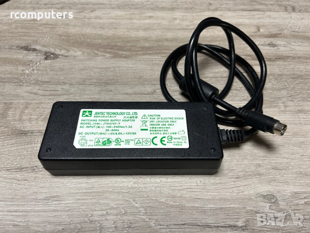 Оригинално захранване за ICY BOX IB-NAS4220 4 Pin / Jentec JTA0707Y33 4 Pin 5V 12V, снимка 2 - Мрежови адаптери - 51623875